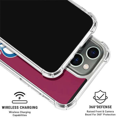 NHL Colorado Avalanche Solid Background iPhone 16 Pro Clear Case